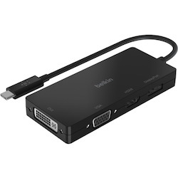Belkin USB-C Mutiport Video Adapter, USB-C to HDMI - VGA - DVI - DisplayPort, Up to 4k at 60Hz
