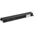 Rack Solutions 15A Horizontal Rackmount Power Strip with Surge Protection and 6 Rear Outlets (6ft Cord)