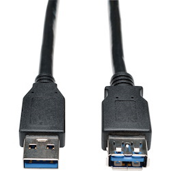 Rallonge USB 3.0 de 6 pieds A/A M/F noir