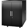 APC by Schneider Electric NetShelter CX AR4018SPX429 18U Rack Cabinet for Server - 482.60 mm Rack Width x 862.08 mm Rack Depth - Black