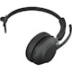 Jabra Evolve2 65 Wireless Over-the-head Mono Headset - Black with charging stand