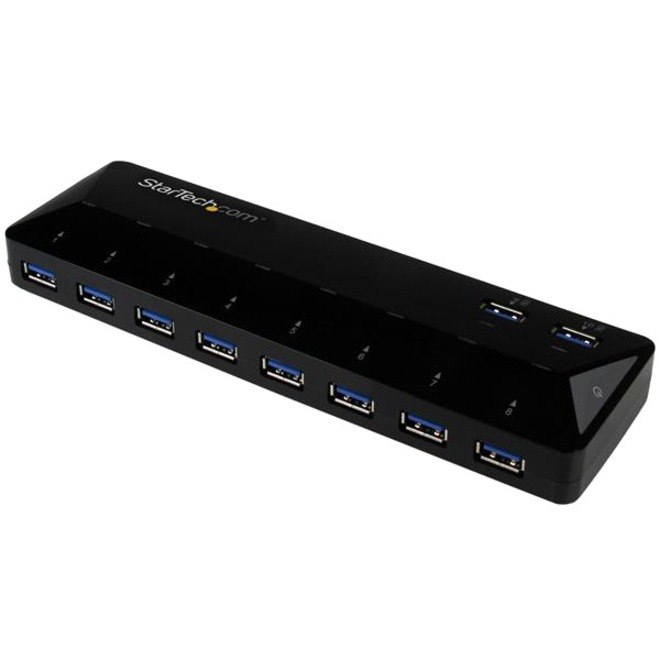 StarTech.com USB Hub - USB 3.0 - External - Black
