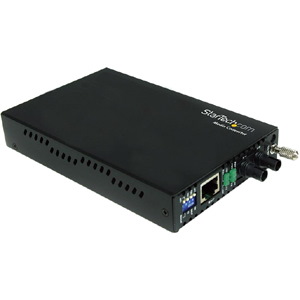 StarTech.com 10/100 Mbps Ethernet to Fiber Optic Media Converter - Steel - Chassis Mount - ST Multimode - 1310nm - 2km (ET90110ST2)