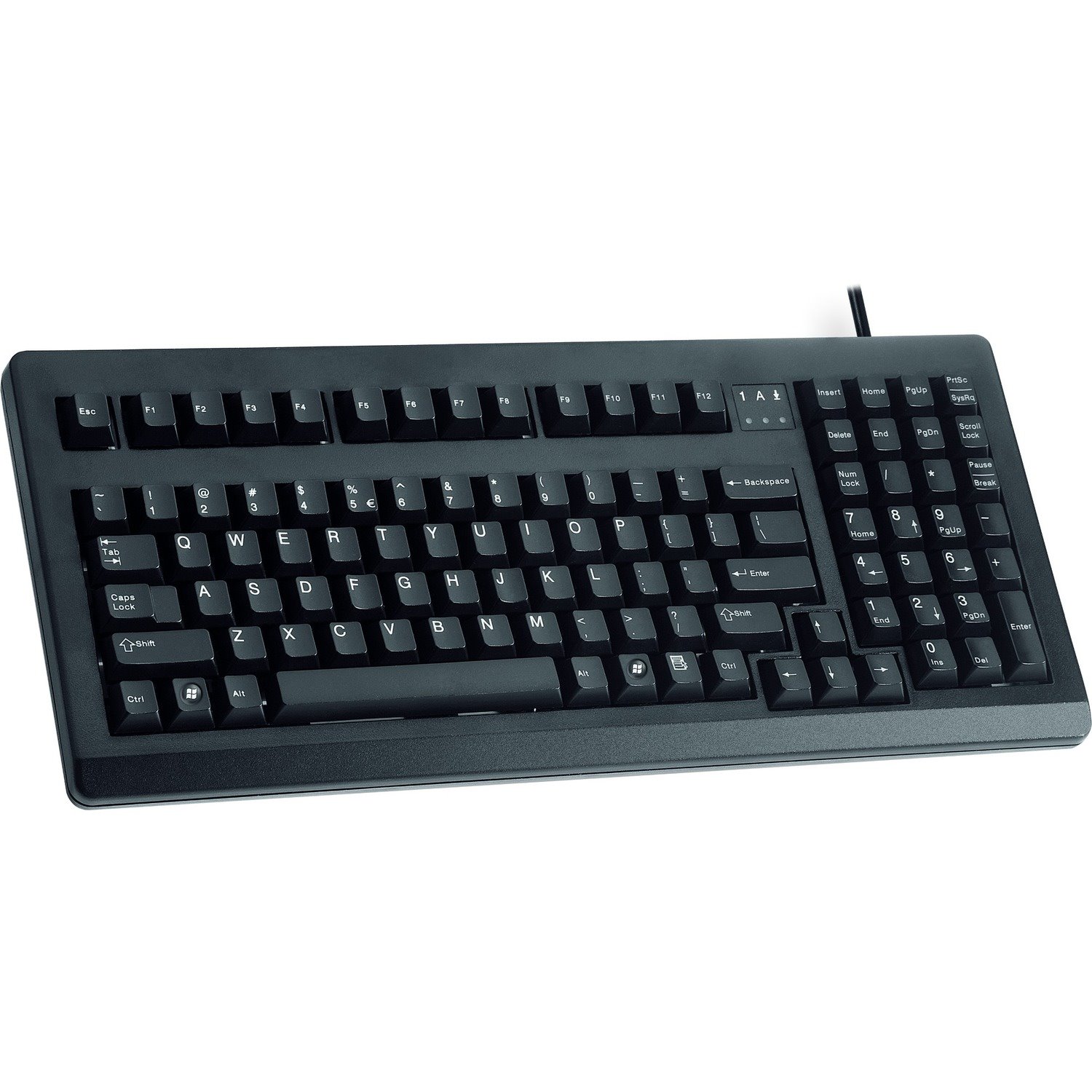 CHERRY G80-1800 Keyboard - Cable Connectivity - USB 2.0, PS/2 Interface - English (UK) - Black