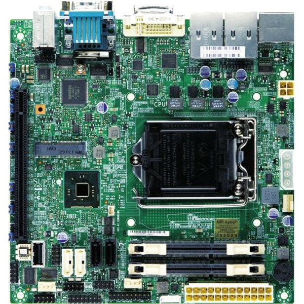 Supermicro X10SLV-Q Desktop Motherboard - Intel Q87 Express Chipset - Socket H3 LGA-1150 - Mini ITX