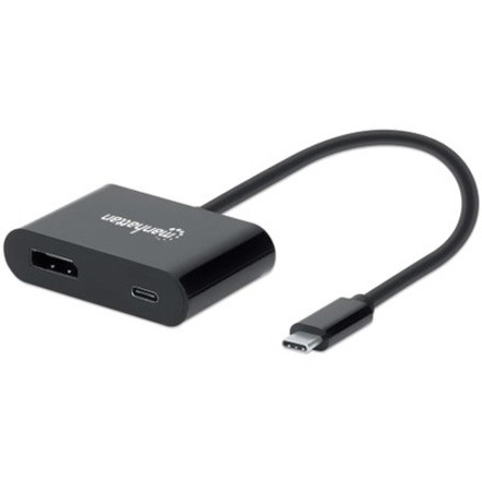 Manhattan USB-C to DisplayPort Converter With Power Delivery Port