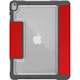 STM Goods Dux Plus Duo Carrying Case for 25.9 cm (10.2") Apple iPad (7th Generation) Stylus - Red, Clear