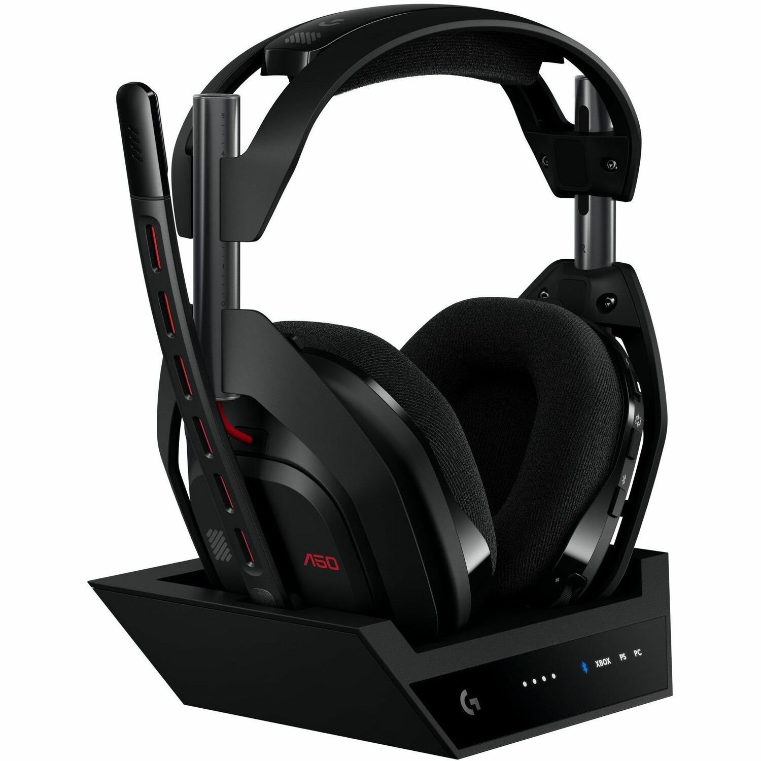 Logitech G Astro A50 LIGHTSPEED Wireless Gaming Headset + Base Station (Gen 5), PRO-G GRAPHENE, 3-System Switching, USB-C to Xbox, PS5, PC/Mac or Nintendo Switch, Bluetooth - Black