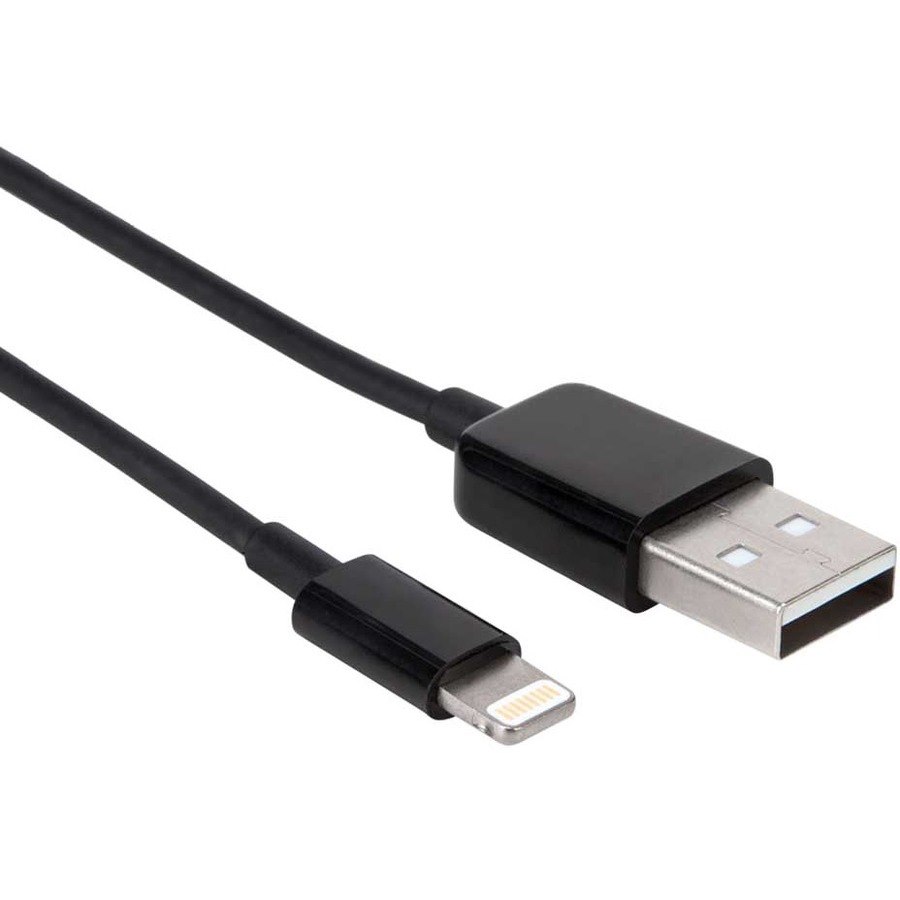 Axiom Lightning to USB-A M/M Adapter Cable - Black 3ft