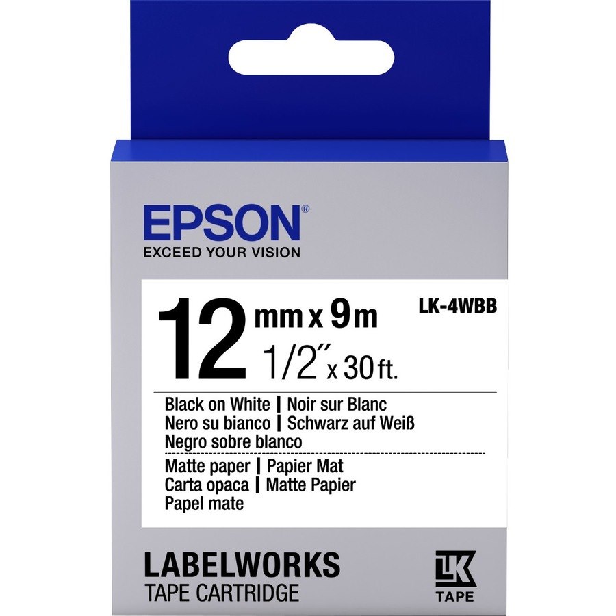 Epson LabelWorks LK-4WBB Label Tape