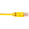 Black Box CAT6 Value Line Patch Cable, Stranded, Yellow, 4-ft. (1.2-m), 5-Pack