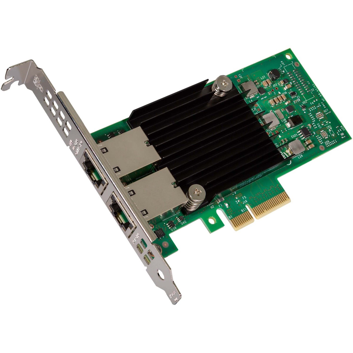 Axiom 10Gbs Dual Port RJ45 PCIe 3.0 x4 NIC Card for Intel - X550T2, X550-T2