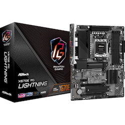 ASRock X670E PG Lightning Gaming Desktop Motherboard - AMD X670 Chipset - Socket AM5 - ATX
