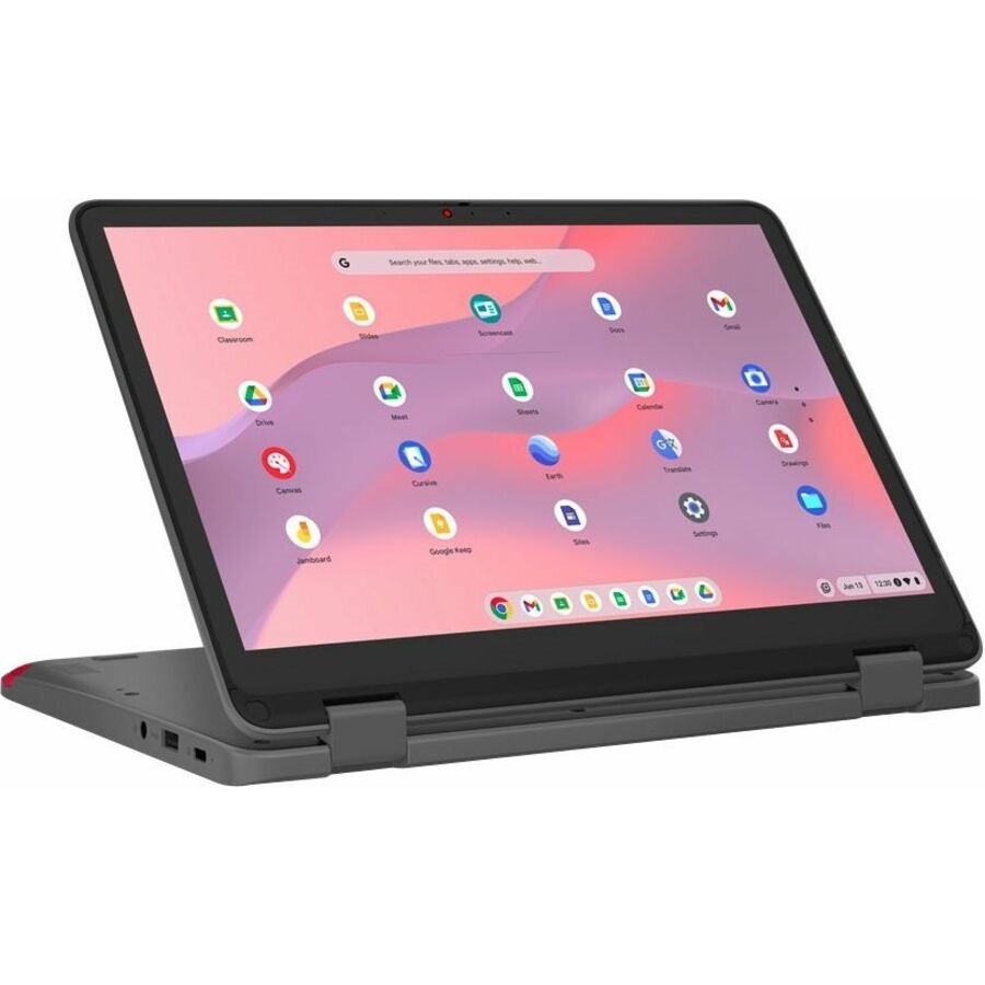 Lenovo 500e Yoga Chromebook Gen 4 82W4000AUS 12.2" Touchscreen Convertible 2 in 1 Chromebook - WUXGA - Intel N100 - 4 GB - 32 GB Flash Memory - English Keyboard - Graphite Gray