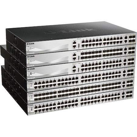D-Link DGS-3130 DGS-3130-54TS 50 Ports Manageable Ethernet Switch - Gigabit Ethernet - 1000Base-T