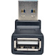Tripp Lite by Eaton Universal Reversible USB 2.0 Adapter (Reversible A to Up Angle A M/F)