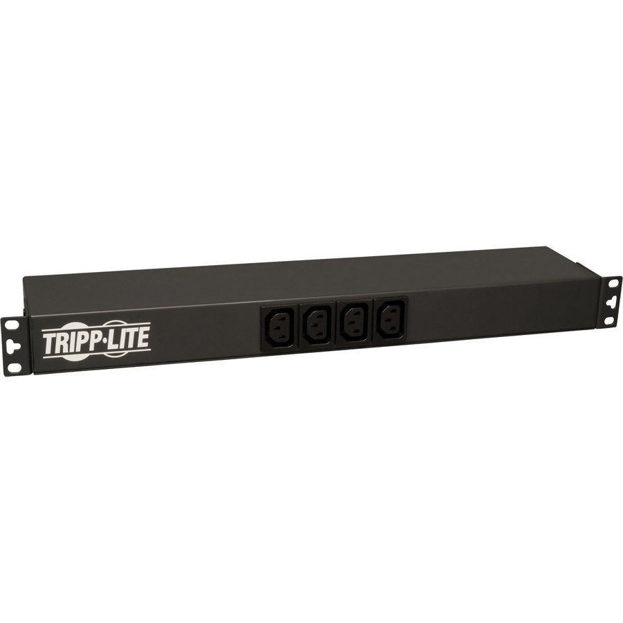 Eaton Tripp Lite Series 1.6-3.8kW Single-Phase 100-240V Basic PDU, 14 Outlets (12 C13 & 2 C19), C20 with L6-20P Adapter, 12 ft. (3.66 m) Cord, 1U Rack-Mount