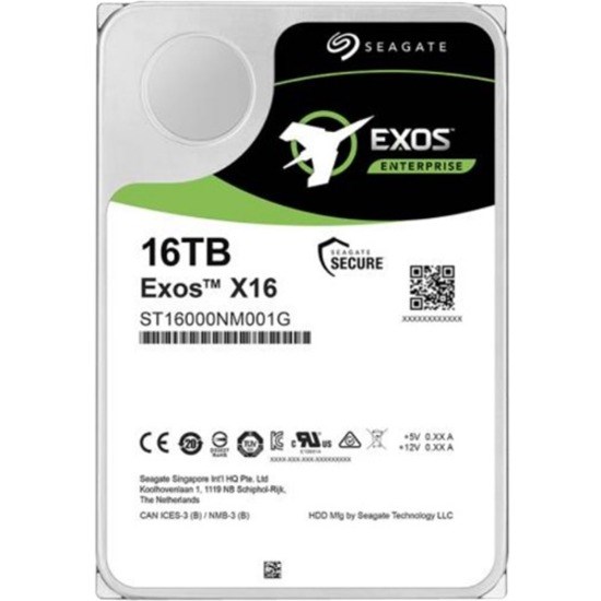 Seagate Exos X16 ST16000NM001G 16 TB Hard Drive - Internal - SATA (SATA/600)