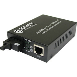 ENET 1x 10/100Base-T Power Over Ethernet (PoE) RJ45 to 1x Duplex SC 100Base-LX Single-mode 20km; IEEE802.3; 33W total