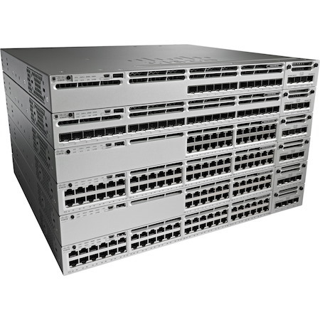 Cisco Catalyst 3850 WS-C3850-24T-S 24 Ports Manageable Layer 3 Switch - 10/100/1000Base-T - Refurbished