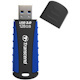 Transcend JetFlash 810 128 GB USB 3.0 Flash Drive - Black, Blue