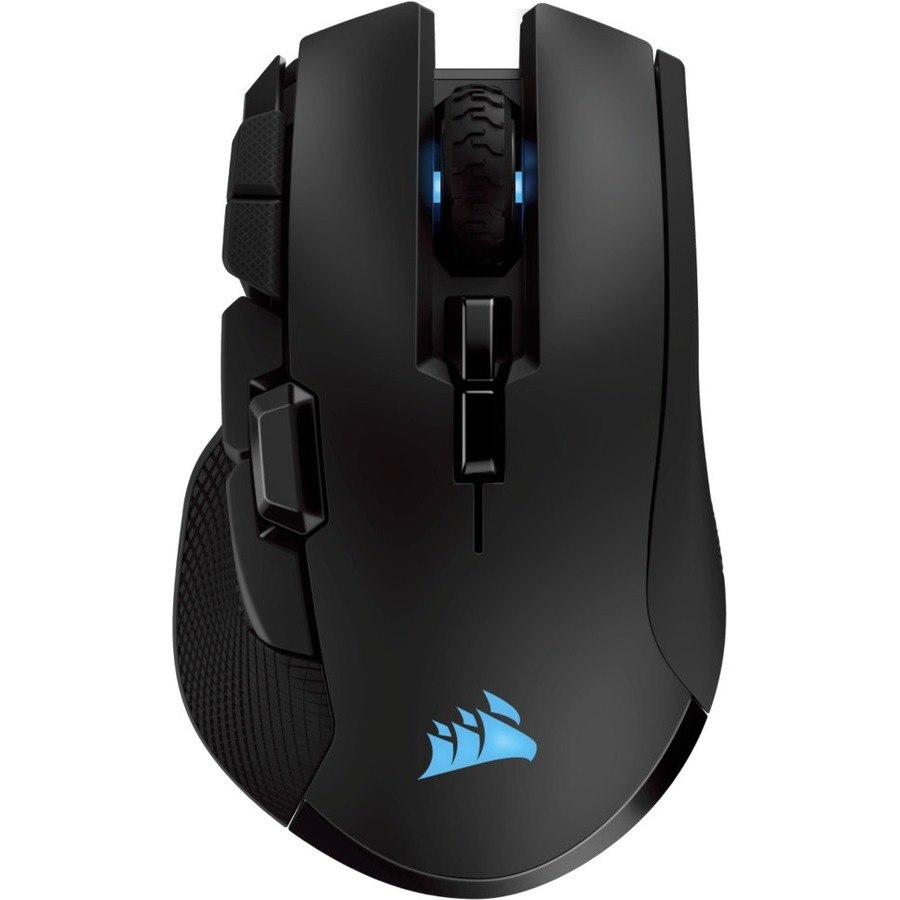 Corsair IRONCLAW Gaming Mouse - Bluetooth/Radio Frequency - USB 2.0 - Optical - Black