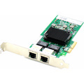 AddOn Intel E1G42ET Comparable 10/100/1000Mbs Dual Open RJ-45 Port 100m PCIe x4 Network Interface Card