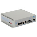 Omnitron Systems OmniConverter Managed Gigabit High Power 60W PoE, MM ST, RJ-45, Ethernet Fiber Switch