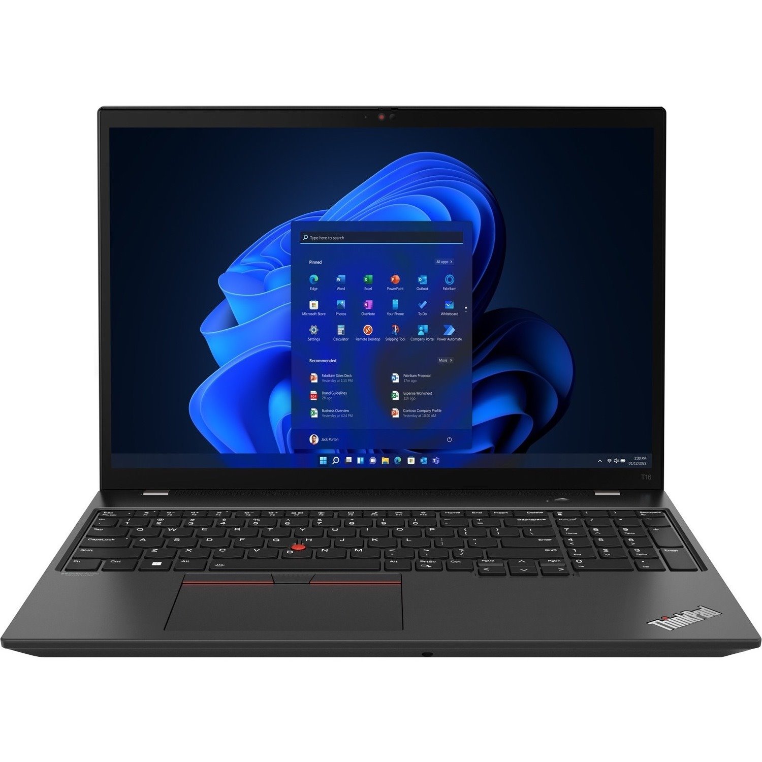 Lenovo ThinkPad T16 Gen 1 21CH0066CA 16" Notebook - WUXGA - AMD Ryzen 7 PRO 6850U - 16 GB - 512 GB SSD - French Keyboard - Thunder Black