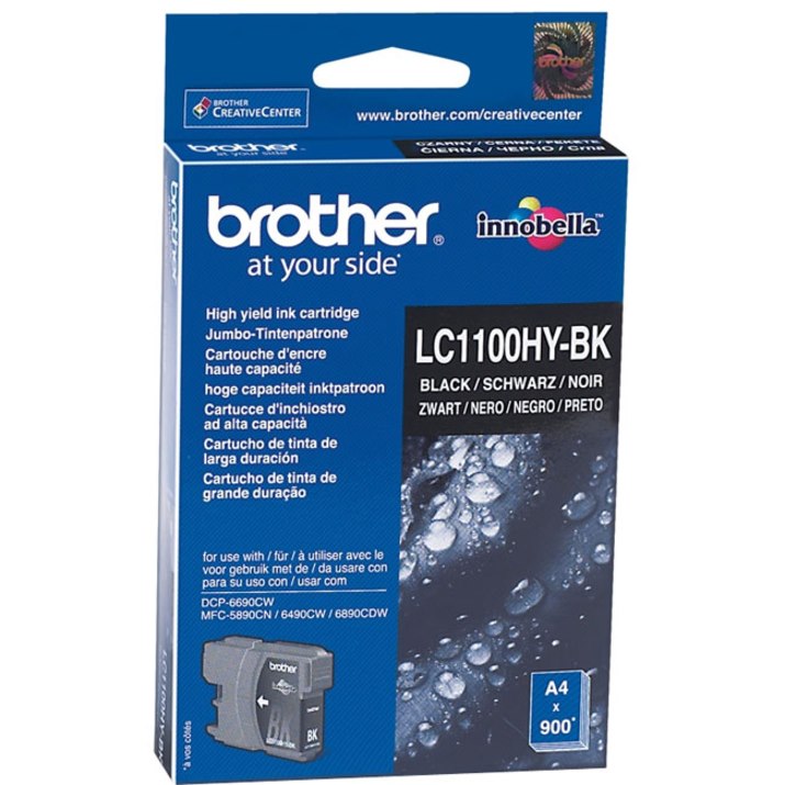 Brother LC-1100HYBK Original Inkjet Ink Cartridge - Black - 1 Pack