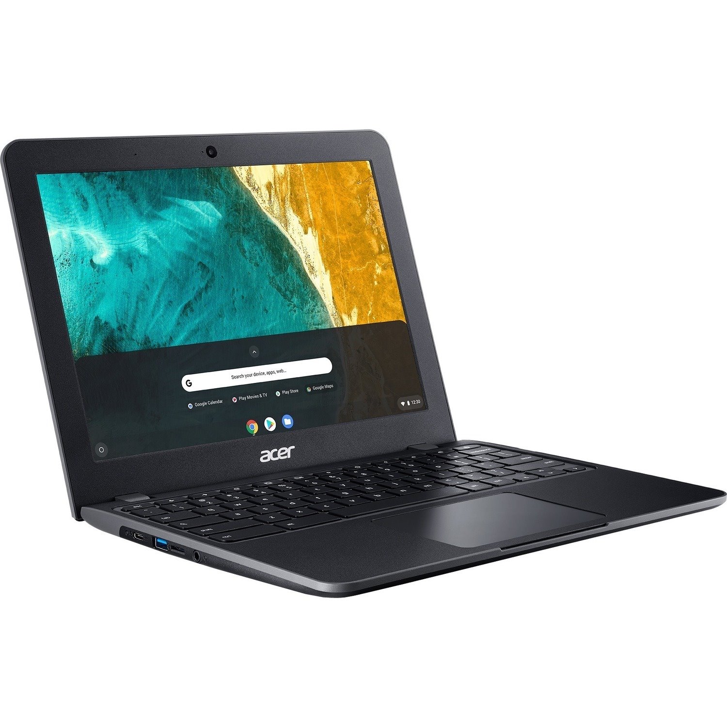 Acer Chromebook 512 C851T C851T-C6B2 12" Touchscreen Chromebook - Intel Celeron N4020 - 4 GB - 32 GB Flash Memory - English (US), French Keyboard - Shale Black