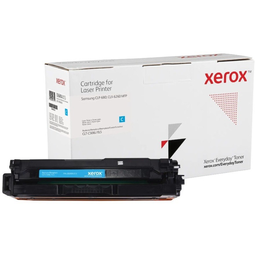 Xerox Everyday High Yield Laser Toner Cartridge - Alternative for Samsung CLT-C506L - Cyan Pack