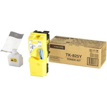 Kyocera TK-825Y Original Laser Toner Cartridge - Yellow Pack