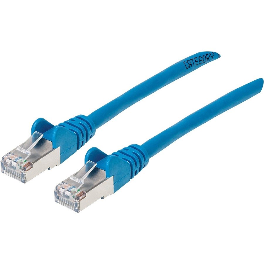 Intellinet Cat6a S/FTP Patch Cable, 10 ft., Blue