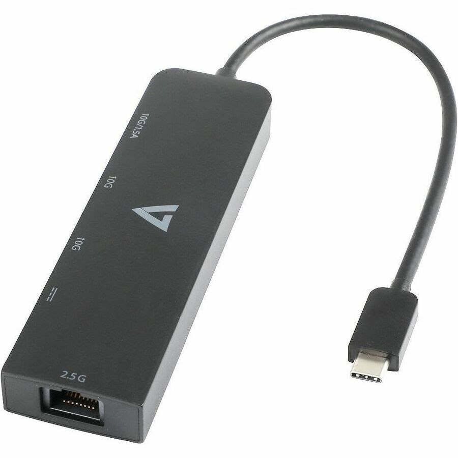 V7 V7UCRJ25GHUB-BLK USB/Ethernet Combo Hub