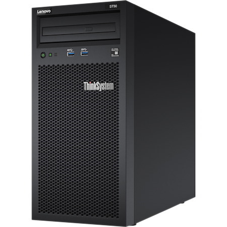 Lenovo ThinkSystem ST50 7Y49A01JAU 4U Tower Server - 1 x Intel Xeon E-2104G 3.20 GHz - 8 GB RAM - Serial ATA/600 Controller