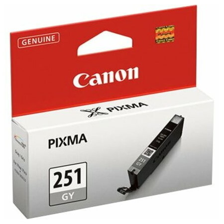 Canon CLI-251 GY Original Standard Yield Inkjet Ink Cartridge - Gray Pack