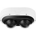 Wisenet PNM-C7083RVD 2 Megapixel Outdoor Full HD Network Camera - Color - Dome - White - TAA Compliant