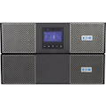 Eaton 9PX 8000VA 7200W 208V Online Double-Conversion UPS - Hardwired Input, 3 L6-30R, Hardwired Output, Cybersecure Network Card, Extended Run, 6U Rack/Tower - Battery Backup