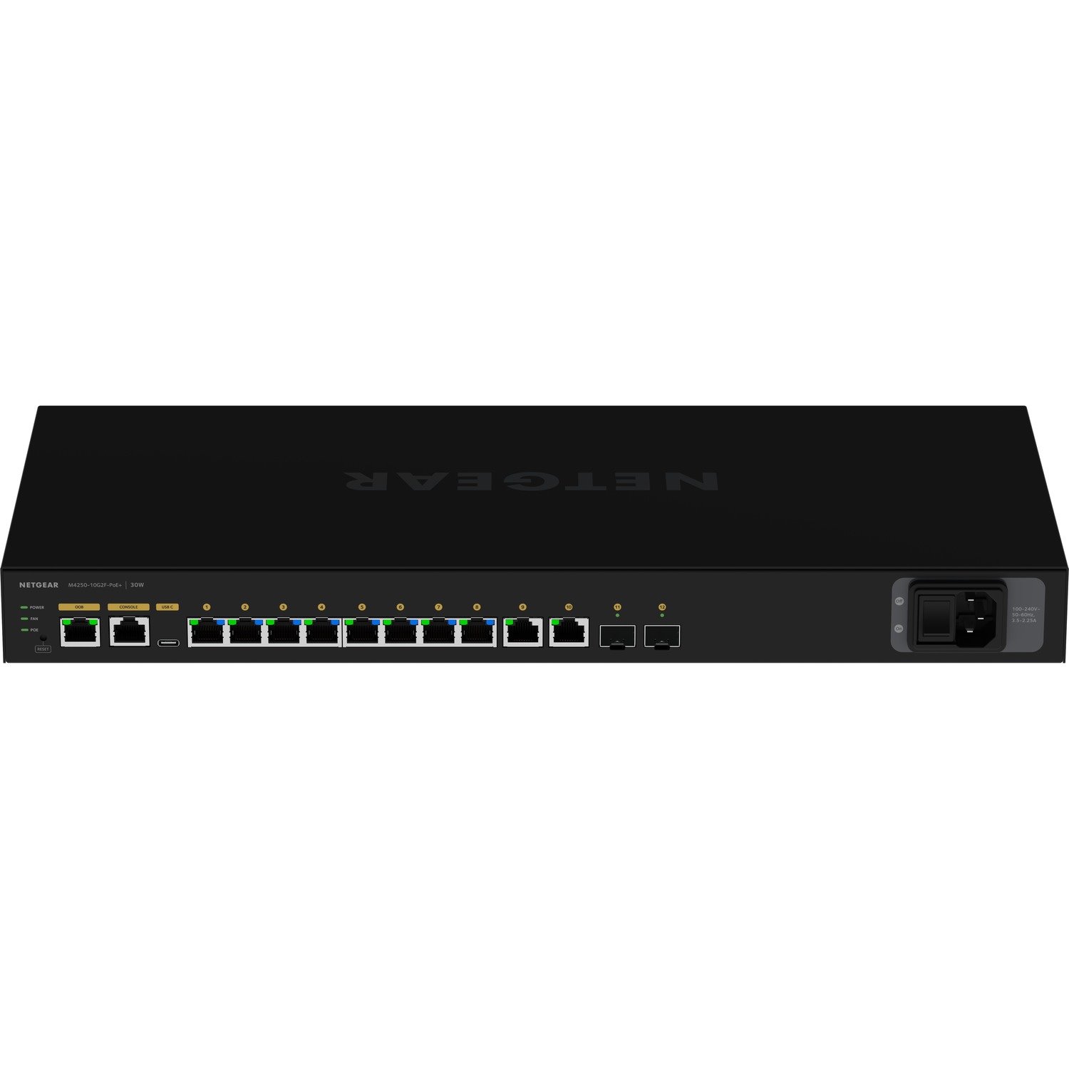 Netgear AV Line M4250-10G2F-PoE+ Ethernet Switch