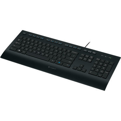 Logitech K280e Keyboard - Cable Connectivity - USB Interface - Black