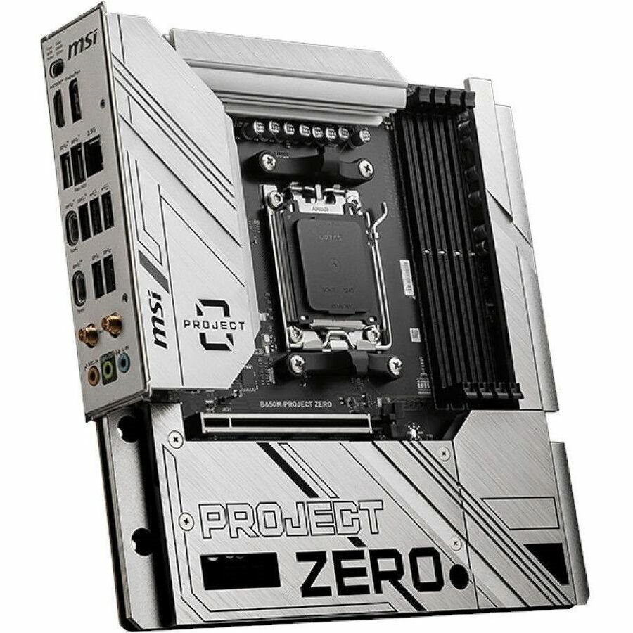 MSI B650M PROJECT ZERO Gaming Desktop Motherboard - AMD B650 Chipset - Socket AM5 - Micro ATX