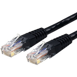 StarTech.com 50ft CAT6 Ethernet Cable - Black Molded Gigabit - 100W PoE UTP 650MHz - Category 6 Patch Cord UL Certified Wiring/TIA