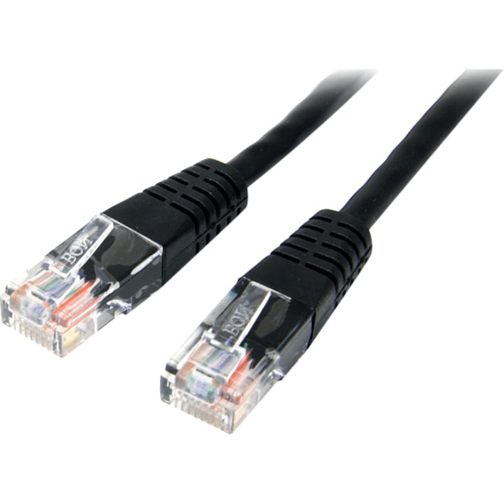 StarTech.com 15m Cat5e Black Molded RJ45 UTP Cat 5e Patch Cable - 15 m Patch Cord