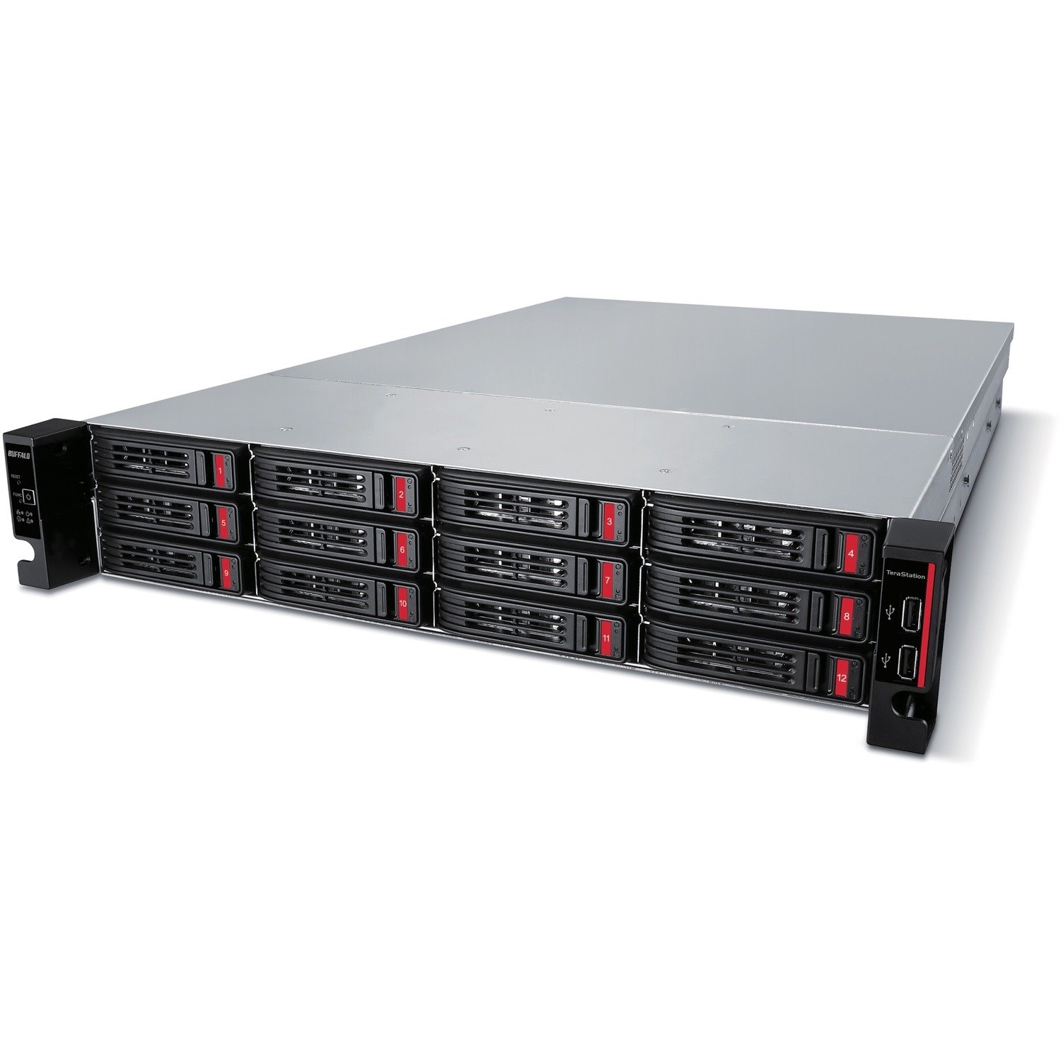 BUFFALO TeraStation 51220 12-Bay 240TB (12x20TB) Business Rackmount NAS Storage Hard Drives Included