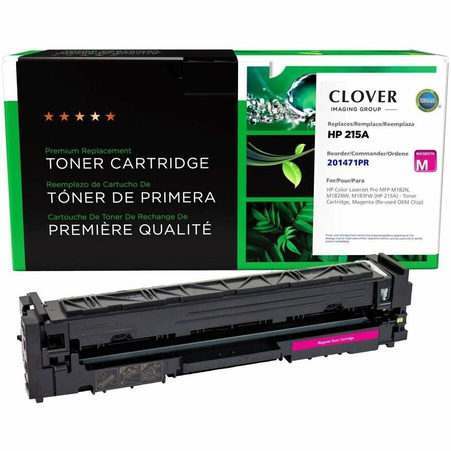 Clover Imaging Remanufactured Magenta Toner Cartridge (Reused OEM Chip) for HP 215A (W2313A)