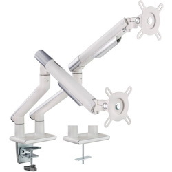 Amer Mounts HYDRA2A Desk Mount for Display Screen, Curved Screen Display, Monitor - Space Gray, Textured White