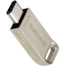 Transcend JetFlash 850 64 GB USB 3.1 Flash Drive - Silver