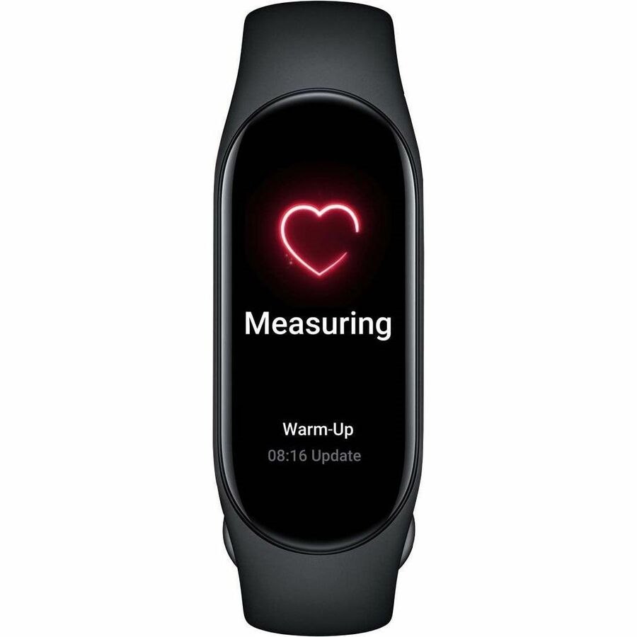 MI Smart Band 7 Smart Band - Black Body Color - Black Band Color - Aluminium Alloy Body Material - Thermoplastic Polyurethane (TPU), Fluoro Rubber Band Material