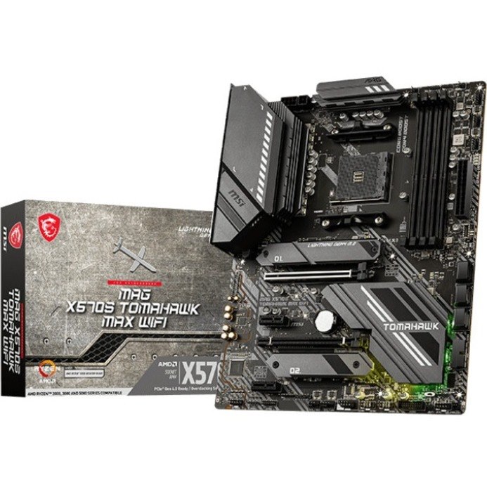 MSI MAG X570S TOMAHAWK MAX WIFI Desktop Motherboard - AMD X570 Chipset - Socket AM4 - ATX